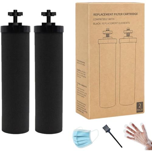 BB9-2 water filter replacement for Berkey water Purification system. NSF Certified carbon filter for berkey water filter replacement,for big berkey water gravity filter，2 Pack