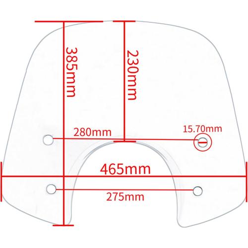 Scooter Bikes Windscreen for Piaggio Primavera 150 GTS 250 300 2017 2018 2019 Round Headlight Front Fairing Windshield Wind Deflector Visor GTS250 GTS300 (Light Smoke)