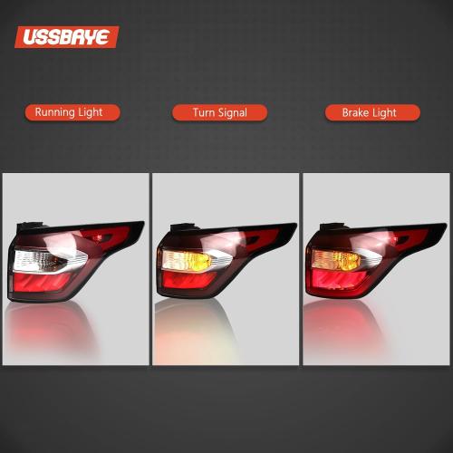 Tail Light Compatible with 2017 2018 Ford Escape S,SE,SEL,Titanium, Rear Taillights with Bulb and Harness, Right Passenger Side Tail lamp Assembly OE: GJ5Z13404C