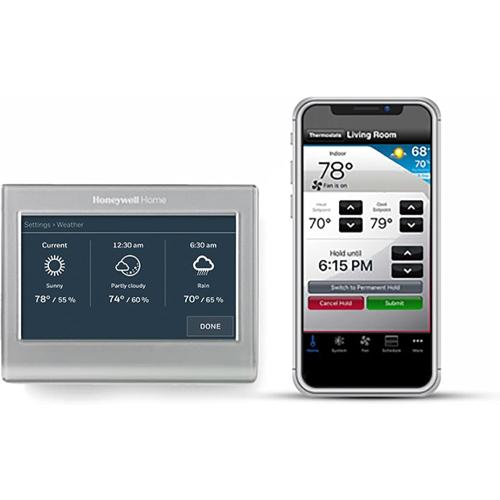 Honeywell Home RTH9585WF1004 Wi-Fi Smart Color Thermostat, 7 Day Programmable, Touch Screen, Energy Star, Alexa Ready, Gray