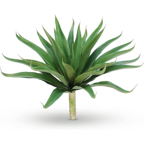 Velener Fake Agave Artificial Plant: Unpotted Fake Agave Plant for Room Decor, UV Resistant Faux Agave Plant for Outdoor/Indoor Decor, 22 inches, Set of 1