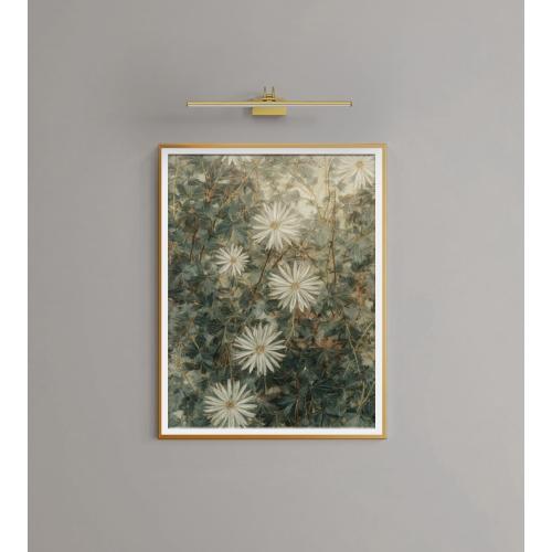 KDG LED Cordless Wall Picture Light with Remote, 7000mAh Rechargeable Dimmable Art Lighting, Adjustable Swing Arm, Picture Frame Light for Gallery, Living Room, Hallway, 24 inch, Bronze