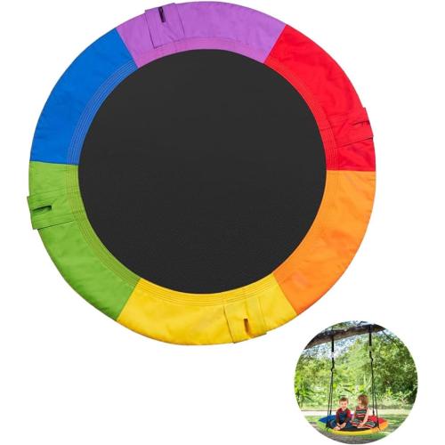 Multicolor Dish Tree Swing Replacement Fabric Cover,Oxford Fabric Outdoor Circle Swing Replacement Parts