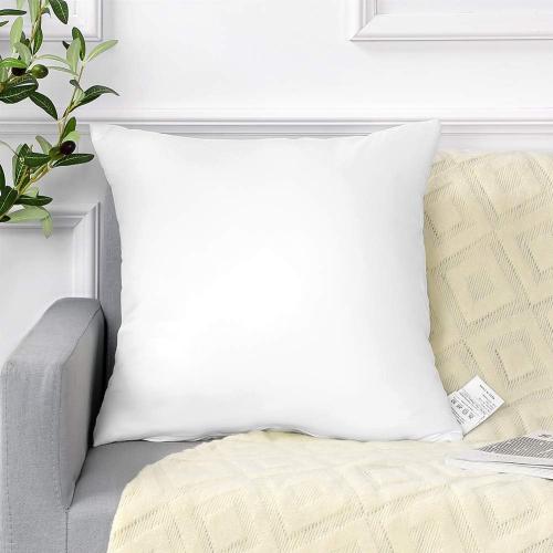 Artscope Premium Throw Pillow Insert Square Form Cushion Stuffer for Couch, Sofa, Bed - Indoor Decorative Pillows Inserts 18x18 Inch