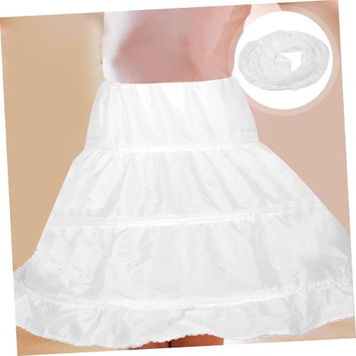 Ipetboom Girls Dress Underskirt Bubble Skirt Petticoat Non-steel Hoop Perfect for Wedding and Party