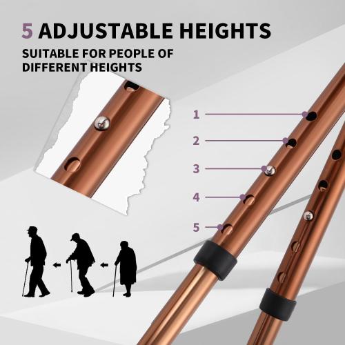Folding Cane Seat 441 lbs Capacity Thick Aluminum Alloy Cane Stool Crutch Chair Seat Three-Legged Cane Seats Highly Adjustable Walking Stick Tall Unisex for Elderly As Gift