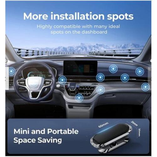 Car Phone Holder 2pcs, Magnetic Car Phone Holder, 360° Rotation Capable, Suitable for General Smartphones