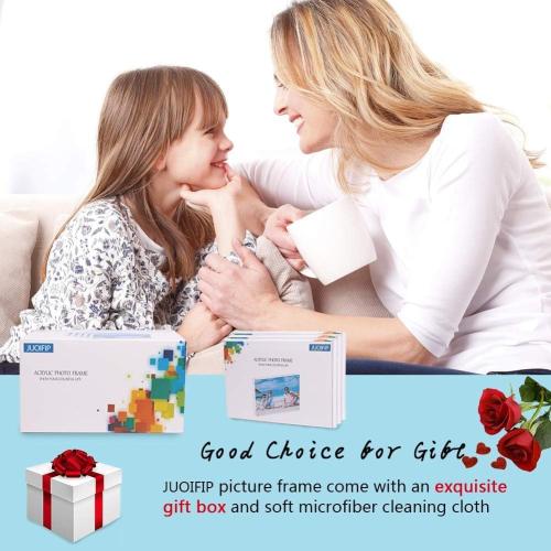 5x7 Acrylic Picture Frame Clear Double Sided Magnetic Picture Frameless Desktop Display Photo Frame with Stand Best Gift for Family, Baby, Friend