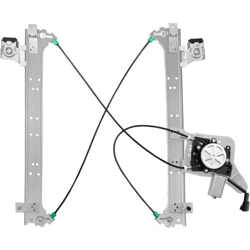 Driver Side Power Window Regulator with Motor (2 Pins) Fit for 2001-2006 Chevrolet Silverado 1500 3500, Avalanche Suburban GMC Sierra 1500 2500 3500 Yukon XL Cadillac Escalade, 741-578