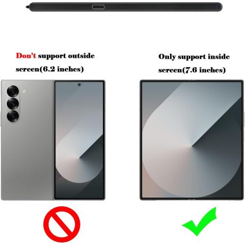 Galaxy Z Fold 6/5 S Pen Fold Edition for Samsung Galaxy Z Fold 6/5 Slim S Pen for Samsung Galaxy Z Fold 6 S Pen Z Fold 5 Stylus Pen(Black) EJ-PF946BBEGUS