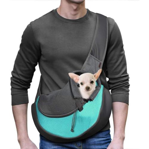 YUDODO Pet Sling Carrier for 5-9 lbs Small Dogs Cat Puppy Crossbody Carrier