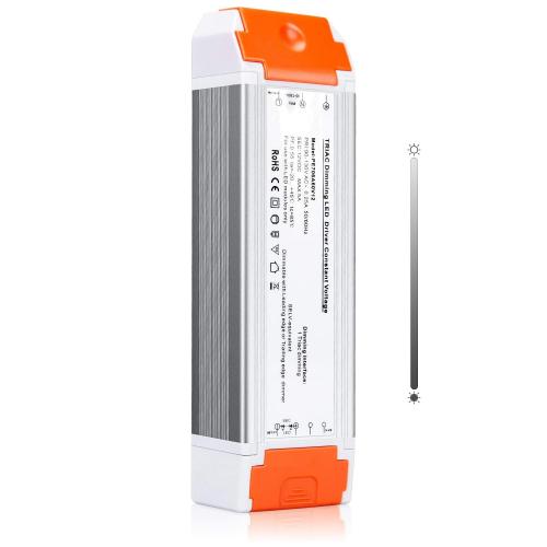 LEDMO Dimmable LED Driver 12V DC 60W Quiet Operation Universal Regulated 12V Transformer Input/Output Isolation Protection LED Power Supply for Halloween/Thanksgiving/Christmas Strip Light