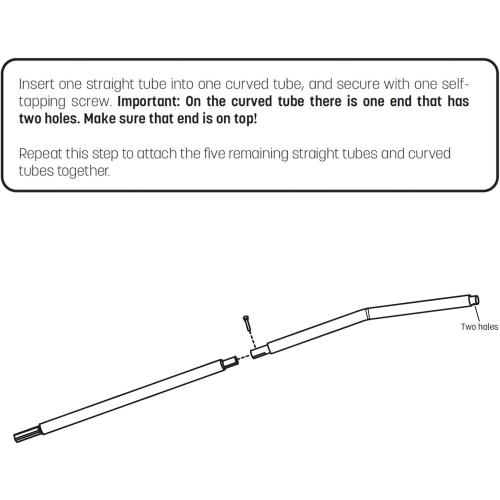 Skywalker Trampolines Single Enclosure Pole Set 4201; 4202; 5075, Galvanized (PK0018)