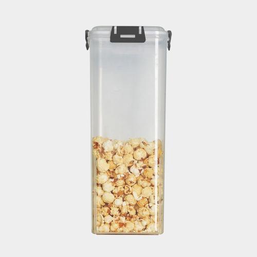 SUYUDSM Bread Box, 5L Bread Box Storage for Kitchen Countertop Plastic (Black with Tray,1Pack)