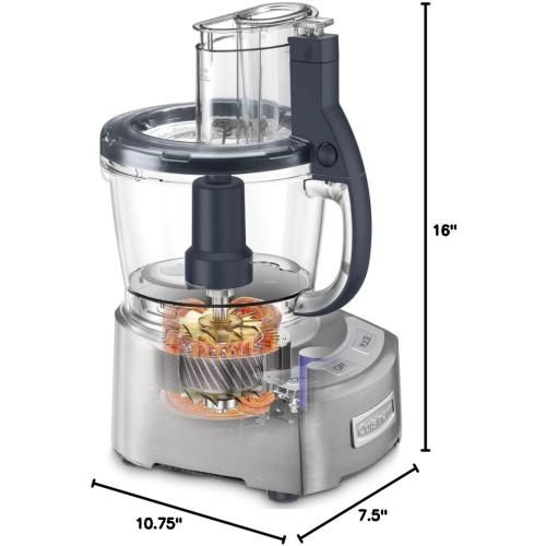 Cuisinart FP-12DCN Elite Collection 2.0 12-Cup Food Processor, Die Cast‼️Light dirt‼️