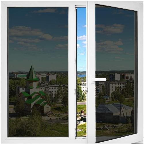 BDF AB03 Window Film Daytime Privacy and Sun Control Ruby Black (Extremely Dark) - 30in X 12ft