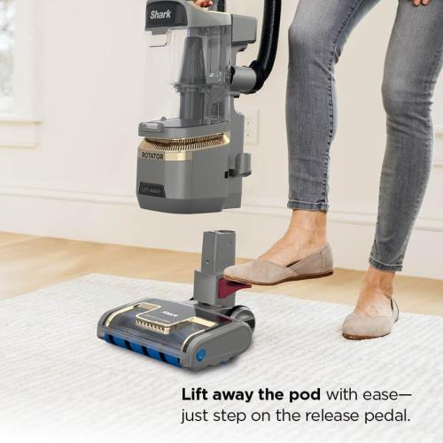 Shark | Upright Vacuum Cleaner for Home | Rotator Lift-Away | No Hair Wrap | HEPA Filter | Lightweight Bagless Vacuum for Pet Hair | LED Headlights For Carpets & Hardwood Floors | Silver | LA502