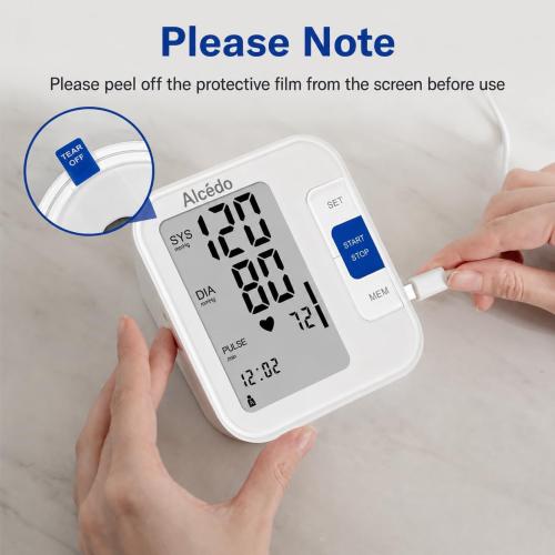 Alcedo Blood Pressure Monitor for Home Use, Upper Arm Cuff BP Machine