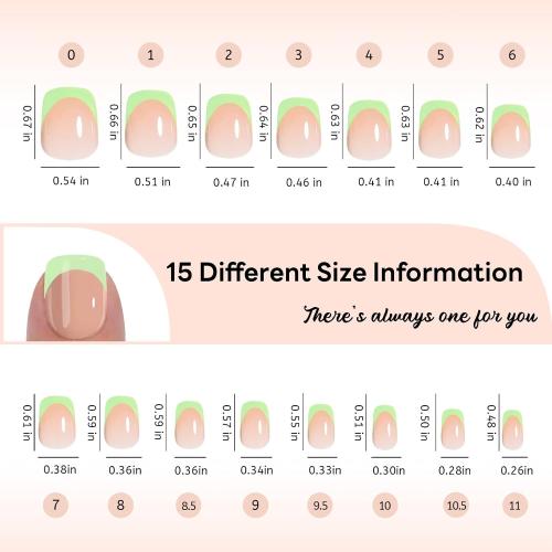 150Pcs Press on Nails Short Square Fake Nails French Tip False Nails Press ons with Designs Yellow nails Glossy n Nails Stick on Nail for Women Nail Decorations