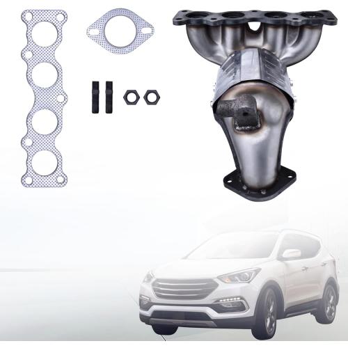 28510-2GCA0 Front Manifold Catalytic Converter Fits for 2017-2018 Hyundai Santa Fe Sport 2.4L Base/Luxury/Premium/SE, Front Catalytic Converter Replace 28510-2GCA0, 285102GCA0, 22-086