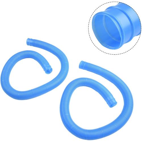 Above Ground Pool Pump Replacement Hose 1.25 Inch Accessory for Swimming Pools, 39 Inch Length Flexible PVC Spiral Winding Structure Leak Proof Lightweight(blue)