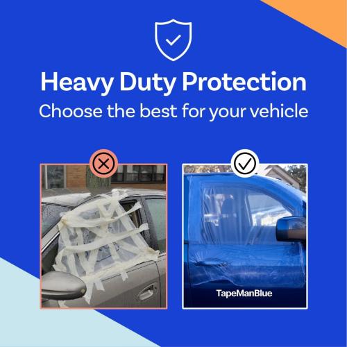 Crash Wrap, 36 inch x 100 feet, Clear Collision Wrap for Damaged Vehicles & Car Windows, Removes Cleanly, Made in America