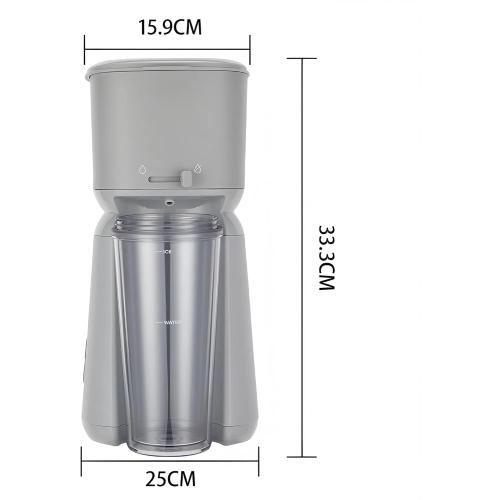 Single Serve Iced Coffee Maker Soft Silver - 700W, Hot/Cold Brew Dual Function, Drip Stop Control, 20oz Travel Tumbler, Reusable Filter | Home/Office/On-the-Go Daily Coffee Essential ‼️could be broken or missing pieces ‼️