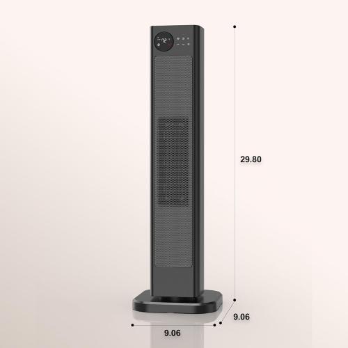 Tower Heater for Large Room 1500W Space Heater with Thermostat Remote 70° Oscillation Child Safety Lock 12H Timer