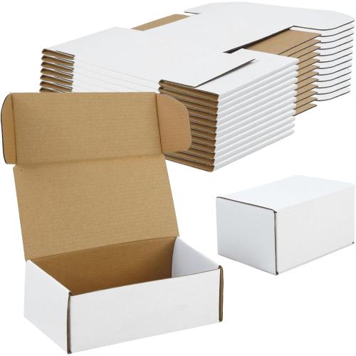 6x4x3 Inch Small Transport Box, Small Cardboard Box (12Pcs White)