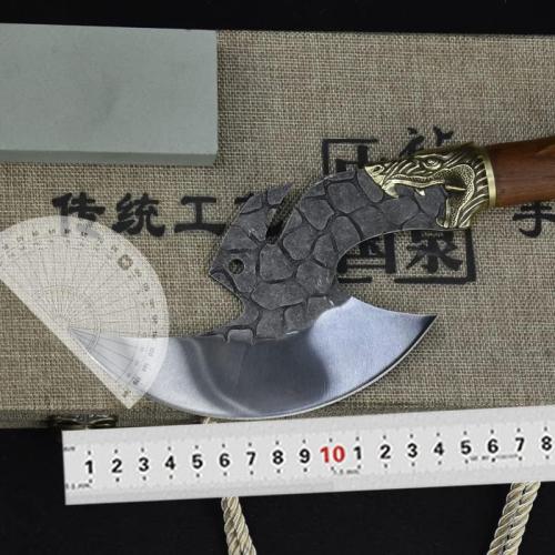 Meat Cleaver, Chef Knife Kitchen Knife Stainless Steel Household Meat Cutting Boning Knifees Strange Outdoor Survival Knife (Color : Chef knife)