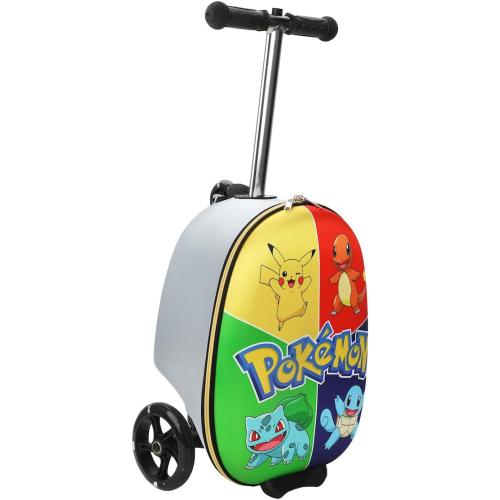 Bioworld Pokemon Character Art Scooter Youth Rolling Luggage Suitcase