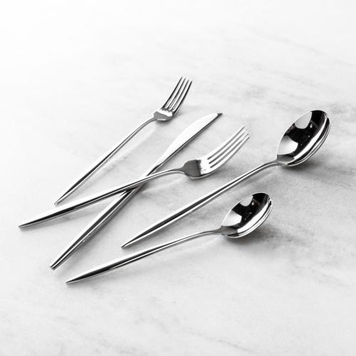 Fortessa Constantin 18/10 Stainless Steel, 20 Piece Flatware Set (Service for 4), Silver