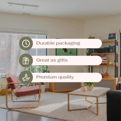 VIVERIE Mini Blue Artificial Succulent in Pots (White Ceramic, 4 Pot Set) Fake Plants for Indoors, Office Decor Blue Christmas for Women, Office Home Decor Gifts-Faux Plant