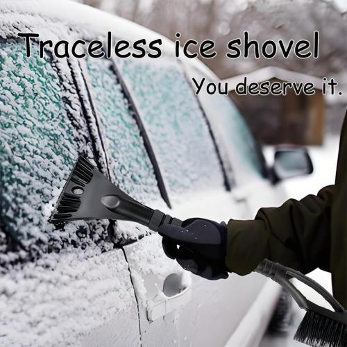 24 Car Snow Brush and Ice Scrapers for Car Windshield, Detachable Snow Scrapers Car Accessories - Black