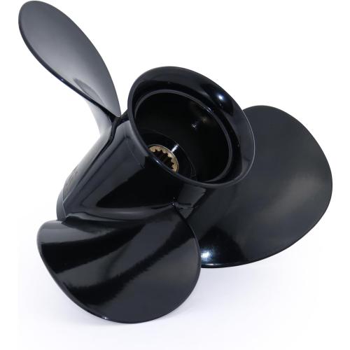 CAPTAIN Aluminum Outboard Propeller Fit Evinrude/Johnson Engines 8-15HP 13Tooth Spline RH