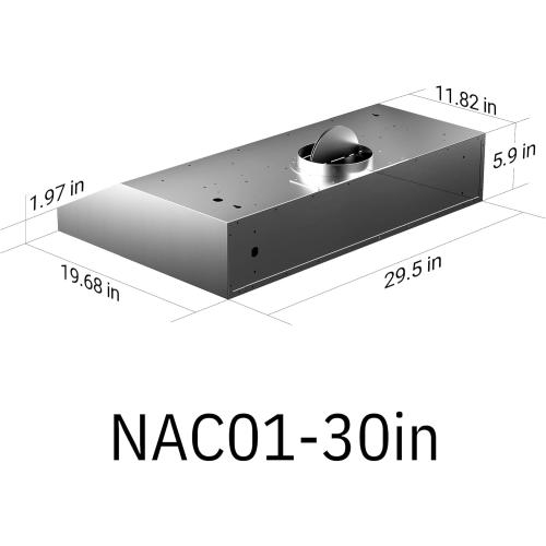 AROAN 30 inch Under Cabinet Range Hood with 900 CFM, Slim Stainless Steel Vent Hood for Kitchen with 4 Speed Soft Touch Switch, Reusable Aluminum Mesh Filters, Adjustable LED Lights (ANC02-30A)