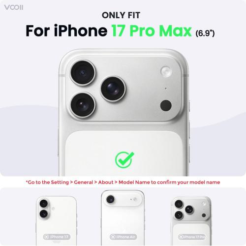 Vooii Magnetic for iPhone 17 Pro Max Case, Compatible with Magsafe (Premium Liquid Silicone) (Integrated Camera Control Button) Full Body Protective Anti-Scratch Microfiber Lining 6.9 inch, Chalk Pink