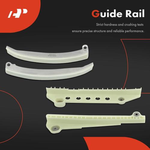 A-Premium Engine Timing Chain Kit W/Guide Rail [fit SOHC, 8Cyl 4.6L] Compatible with Ford Mustang, Expedition, Explorer, E-150 Econoline, F-150 & Lincoln Town Car & Mercury Grand Marquis, Mountaineer