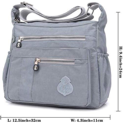 MINTEGRA Crossbody Bag for Women Nylon Waterproof Shoulder Purse Messenger Bag Lightweight Pocketbooks