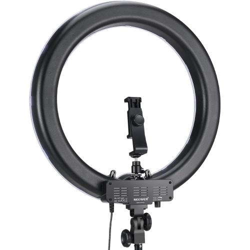 NEEWER 55W 18/45cm Ring Light Kit [New Version], 5600K Dimmable LED Ringlight Tripod Stand Phone Holder for iPhone Selfie Makeup Lash Tattoo Studio Photo Video Recording Photography Lighting, RL-18