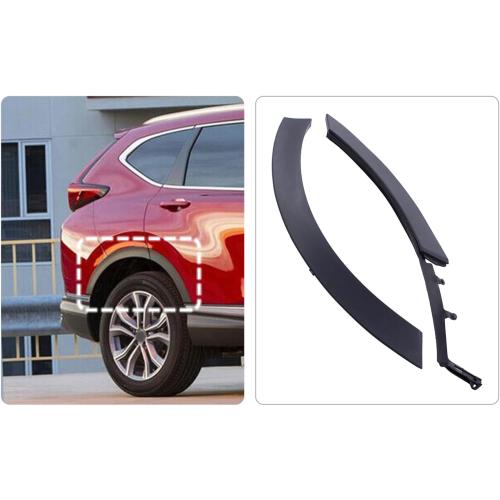 ApplianPar Rear Passenger Side Door and Wheel Flare Molding for CRV 2017-2022