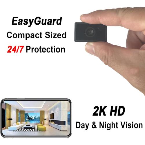 2K Mini Plug-in Security Camera with Rotating Lens, Night Vision, Motion Detection (W-C7)
