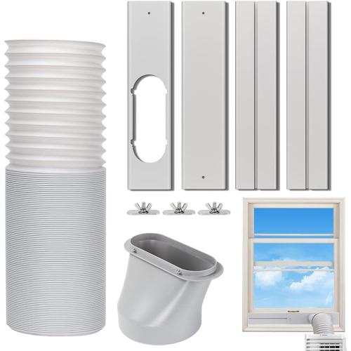 Portable Air Conditioner Window Vent no for A/C Unit Universal for Sliding Horizontal or Vertical Window