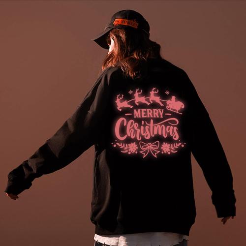 HTVVETUR Glow in The Dark HTV Heat Transfer Vinyl Roll 12 Inch by 5 Feet Iron on DIY for T-Shirt PU Stretch Elastic HTV Vinyl (Dark in Glow Neon Pink, 5FT)