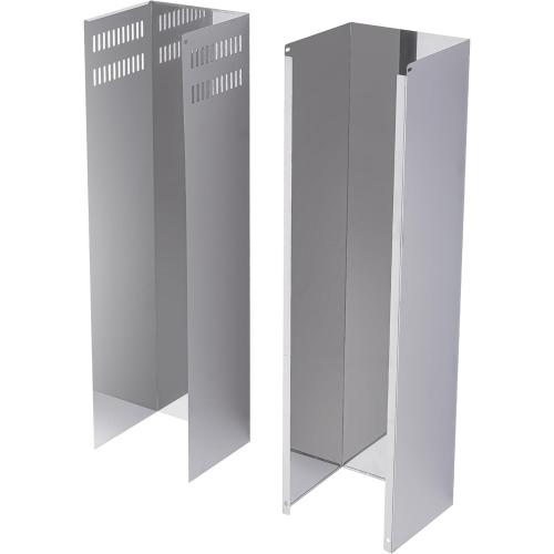 Wall Mount Range Hood Cover Extension Retractable Adjustable Kitchen Fan Chimney Vent Extender Duct Stainless Steel Upper and Lower 8 1/4(W) x6. 7(D) x 31 1/2~63(H)