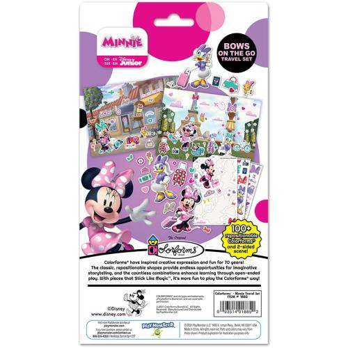 Colorforms Travel Set, Stickers for Kids – Disney Minnie Toys, Arts and Crafts, Reusable Sticker Book, Kids Stickers, Toddler Crafts, Stickers for Boys, Girls, Arts & Crafts, Craft Supplies, Ages 3