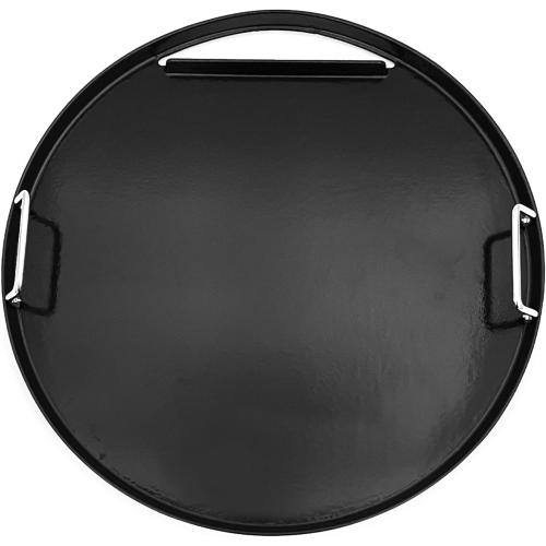 Heavy cast iron Cooking Griddle Plate for Weber 22 Kettle, One-Touch, Master Touch, Bar-B-Kettle, Performer Charcoal Grill for Recteq Pellet Grill RT-B380 Bullseye, Fire Pit Camping