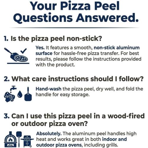 Large Pizza Peel 16 inch - Extra Large Metal Pizza Peel with 14 inch Stainless Steel Pizza Cutter Rocker, Pizza Paddle with Folding Handle (13x16 with 14 Cutter)