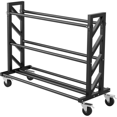 Basketball Racks for Balls, Heavy Duty Ball Cart with Wheels, Basketball Storage 3-Tier 20-Ball Heavy Duty Ball Cart for Gym Garage,Drop Pin for Shooters Preference