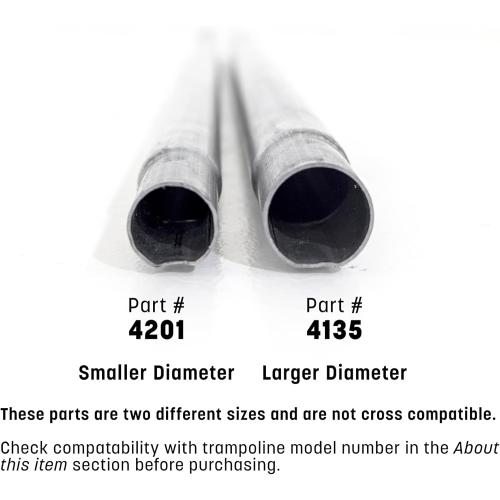 Skywalker Trampolines Single Enclosure Pole Set 4201; 4202; 5075, Galvanized (PK0018)
